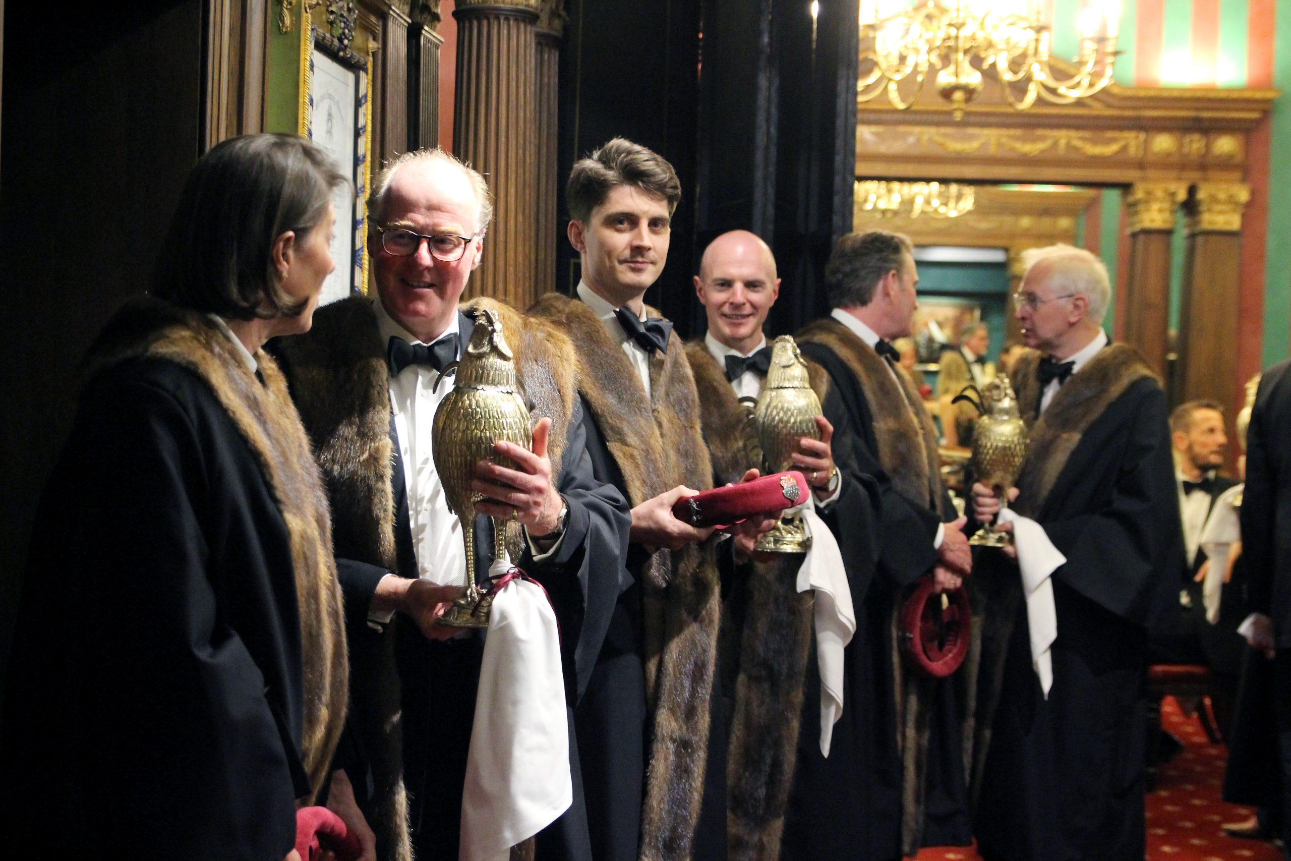 Members in robes at Corpus Christi